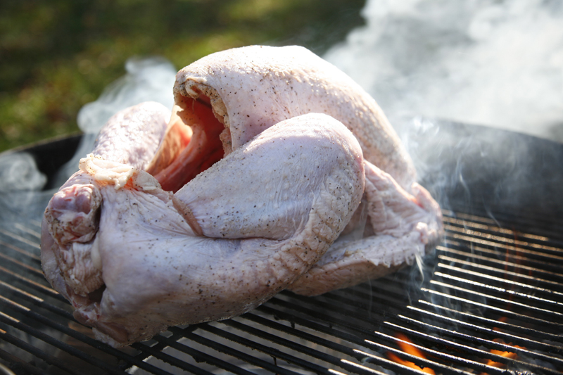 Grilling a Turkey