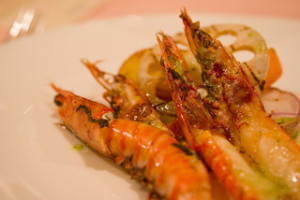 Grilled Prawns with Spicy Herb Butter