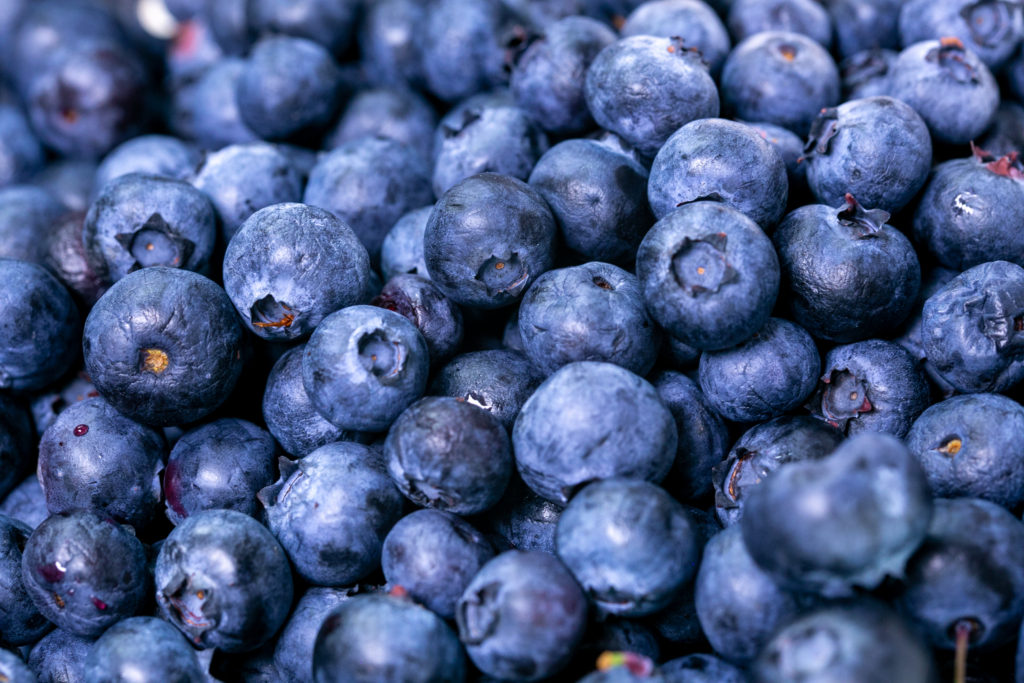 grilled blueberries